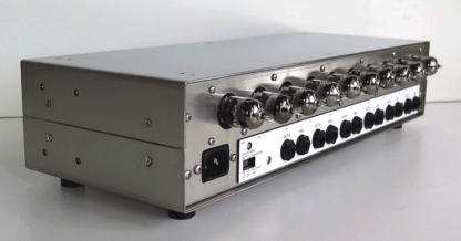 London Power's ICON 6-Channel All-Tube Preamp rear with tubes